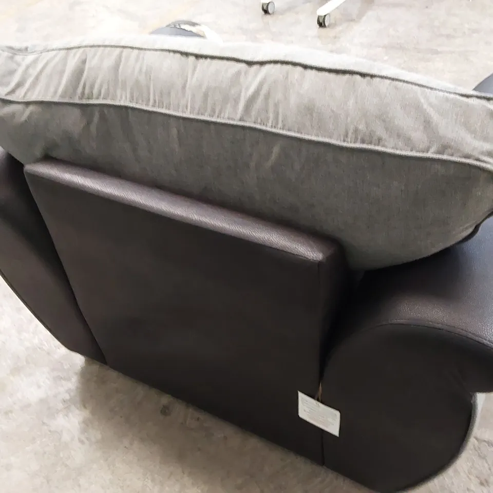 QUALITY DESIGNER DANUBE CHAIR - BLACK/GREY