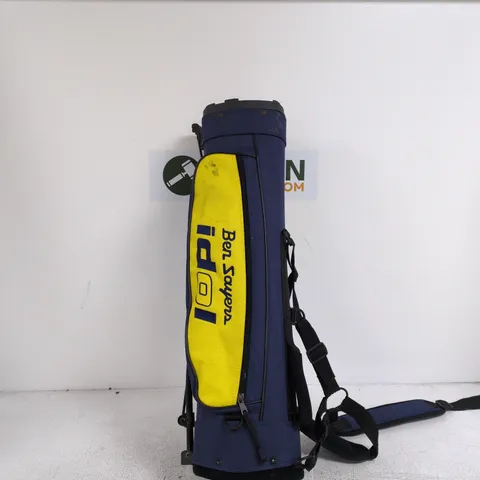 BEN SAYERS GOLF BAG / TRAVEL CASE – BLUE WITH YELLOW PANEL