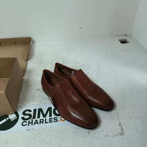 JACAMO BROWN LEATHER LOAFERS β MEN'S SLIP-ON SHOES UK SIZE 13