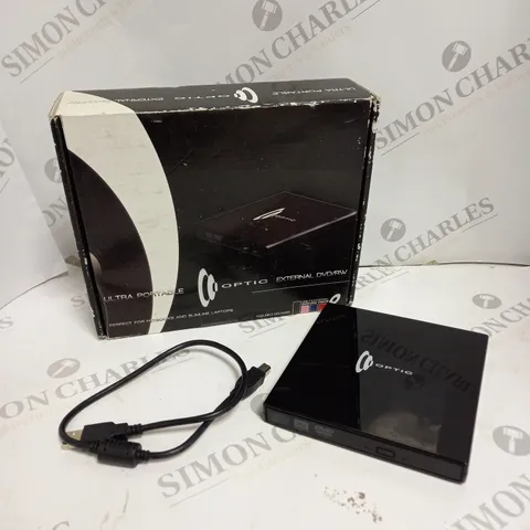 BOXED OPTIC ULTRA PORTABLE EXTERNAL DVD DRIVE