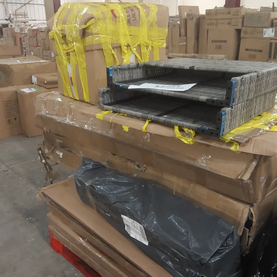 PALLET CONTAINING A LARGE QUANTITY OF ASSORTED GARDEN FURNITURE PARTS ECT