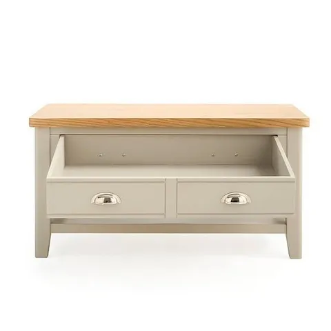 HOME MALONE READY ASSEMBLED LARGE 1 DRAWER COFFEE TABLE - CONTAINS SOLID WOOD