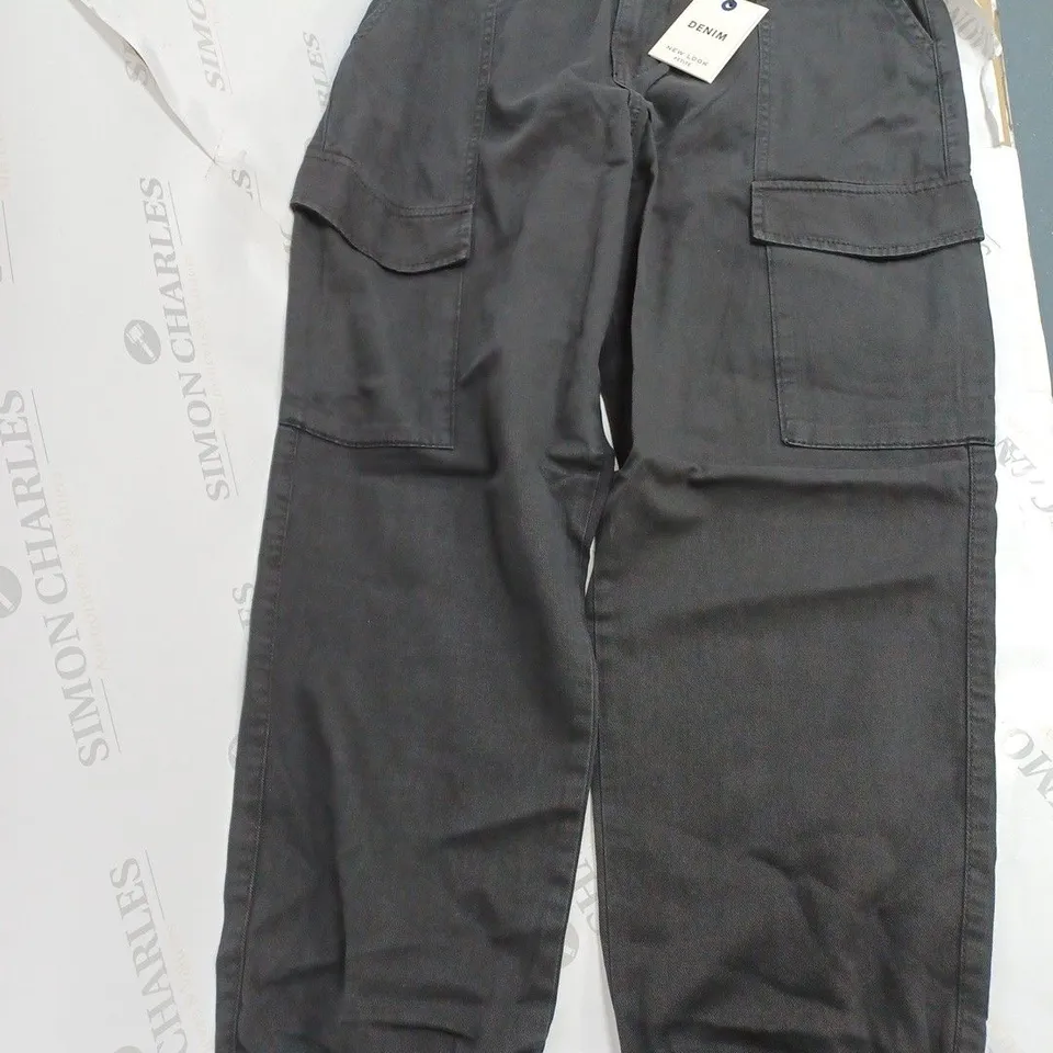NEW LOOK DENIM BLACK PANTS - SIZE 12