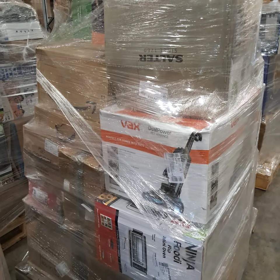 PALLET OF APPROXIMATELY 30 UNPROCESSED RAW RETURN HOUSEHOLD AND ELECTRICAL GOODS TO INCLUDE;