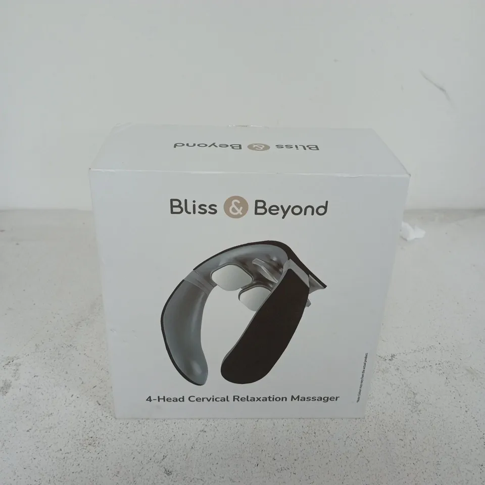 BOXED BLISS & BEYOND 4-HEAD CERVICAL RELAXATION MASSAGER