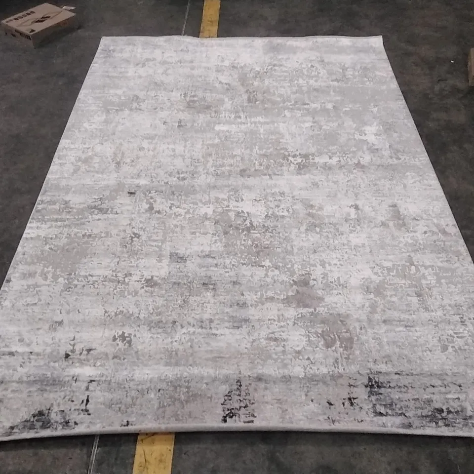 STONEGATE ABSTRACT GREY AREA RUG APPROXIMATELY 230X162CM 