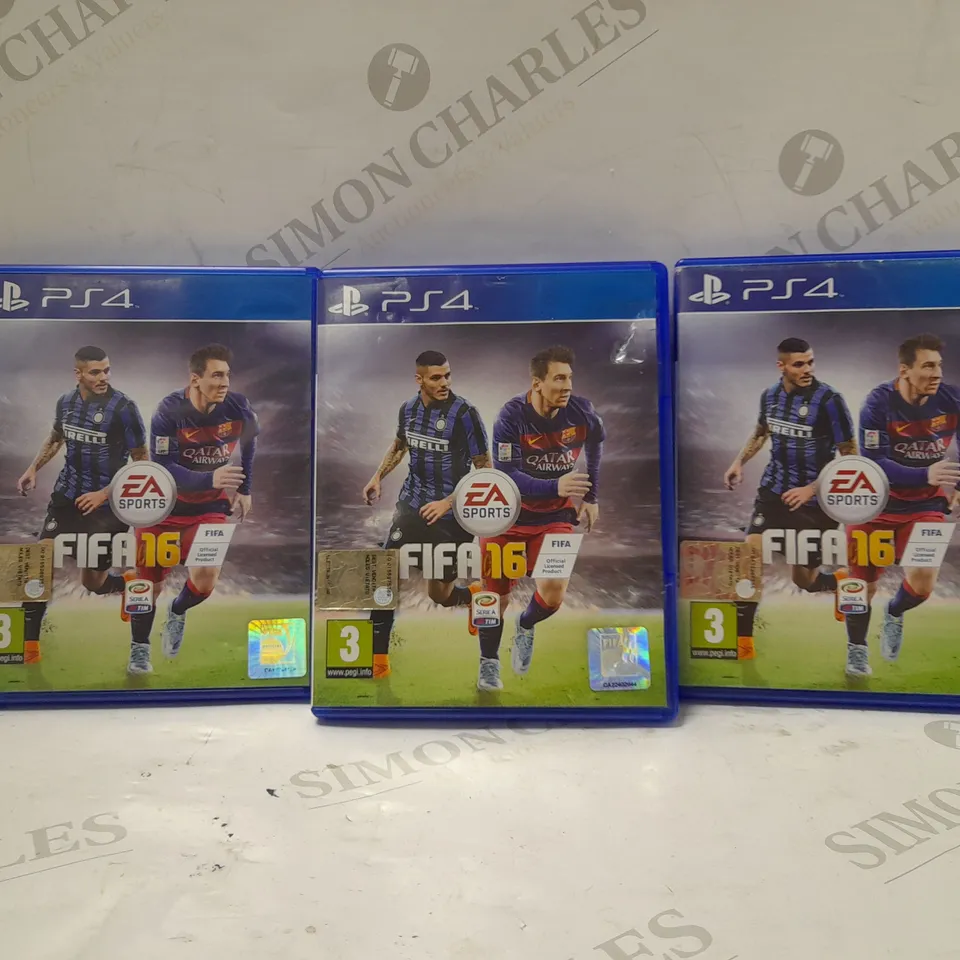 BOX OF APPROX 4 PS4 FIFA 16 IN ITALIAN