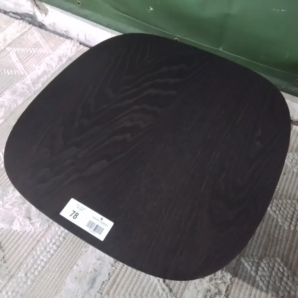 QUALITY ITALIAN MADE NATUZZI 60X60CM DARK ASH COFFEE TABLE  RRP £520