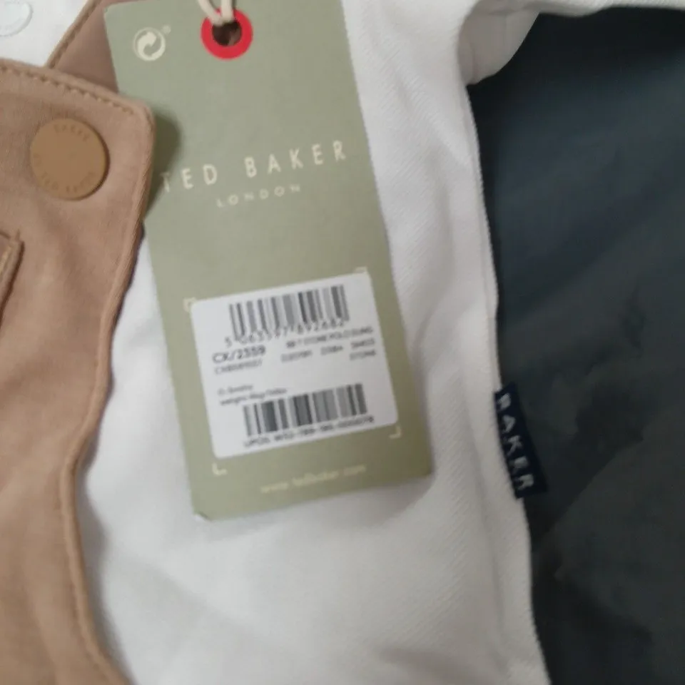 TED BAKER BABY DUNGAREE ROMPER – BEIGE - 0-3 MONTHS