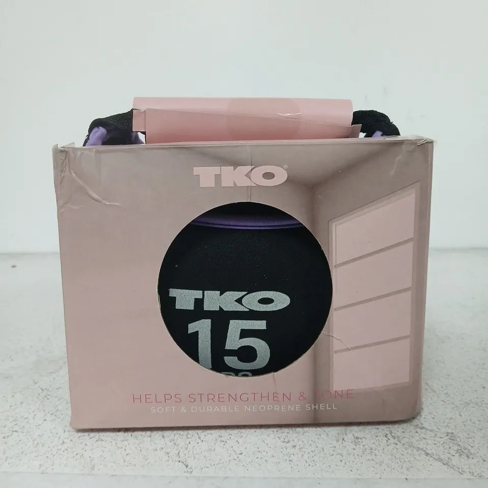 TKO 15 LB NEOPRENE DUMBBELL 