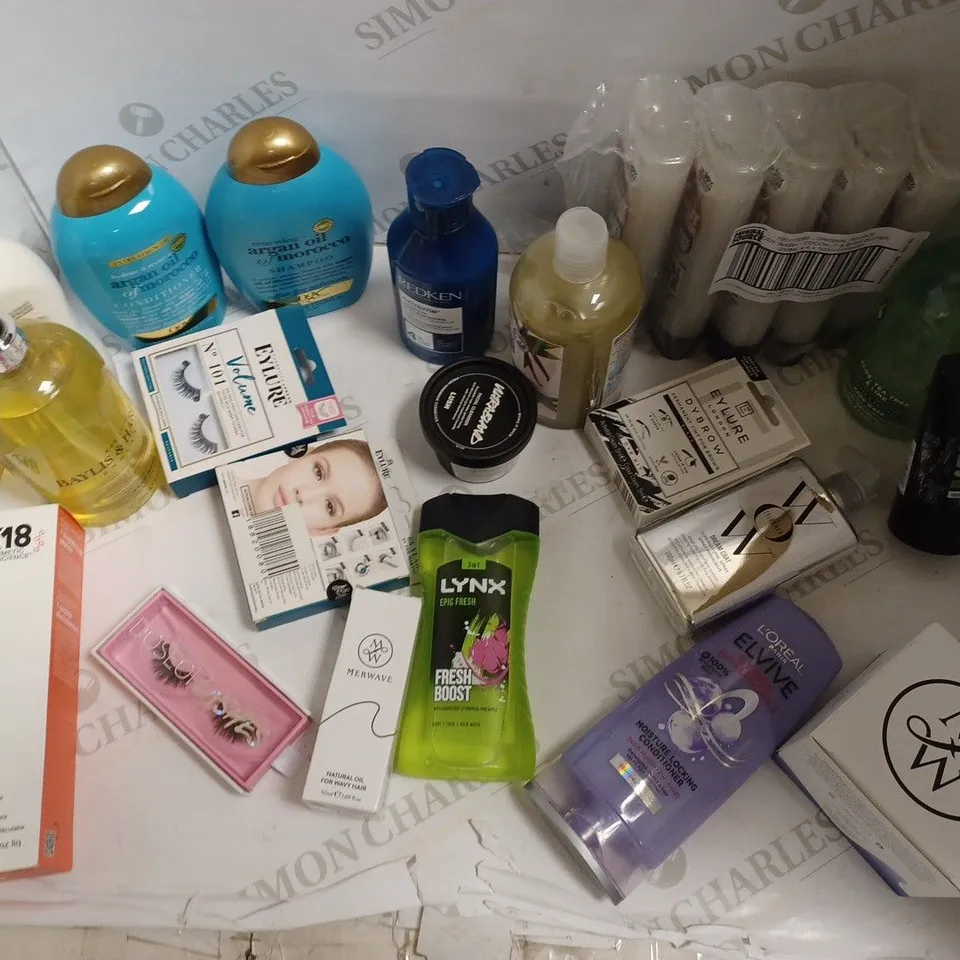 LOT OF APPROX 20 ASSORTED HEALTH AND BEAUTLY- K18 HAIR MASK, FALSE LASHES