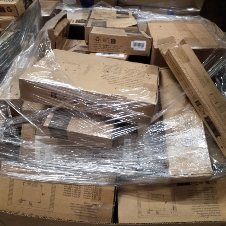 PALLET CONTAINING ASSORTED TV MOUNTS