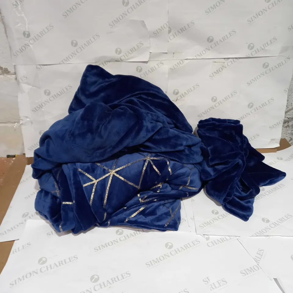 COZEE HOME JEWEL FOIL GEO VELVETSOFT 4 PIECE DUVET SET