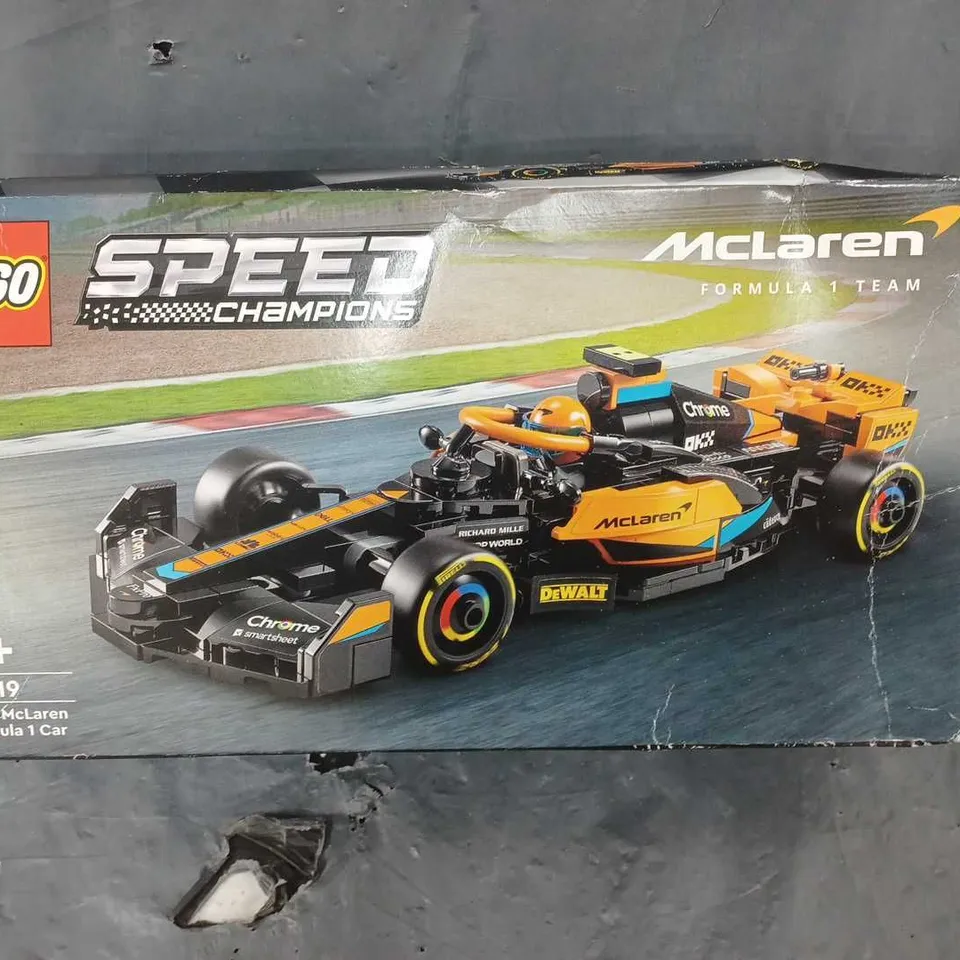 BOXED LEGO SPEED CHAMPION 2023 MCLAREN F1 RACE CAR - 76919