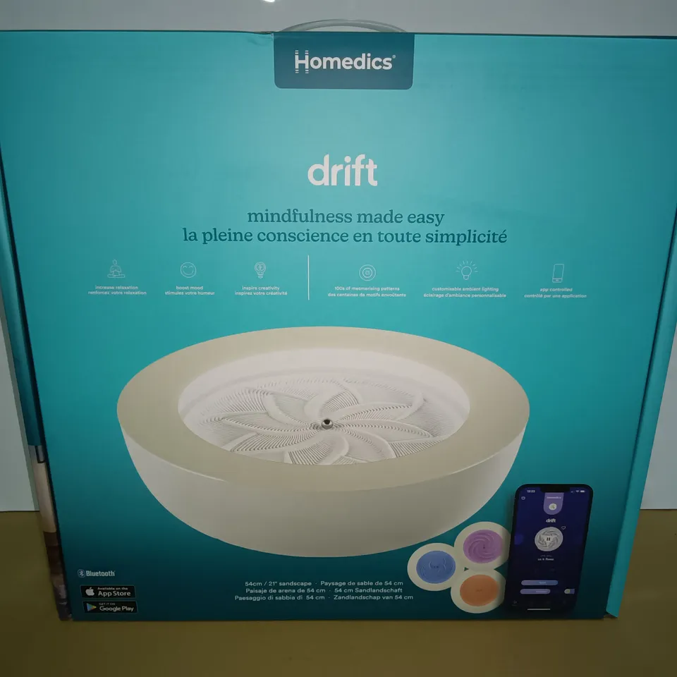 BOXED HOMEDICS DRIFT 21" SAND TABLE