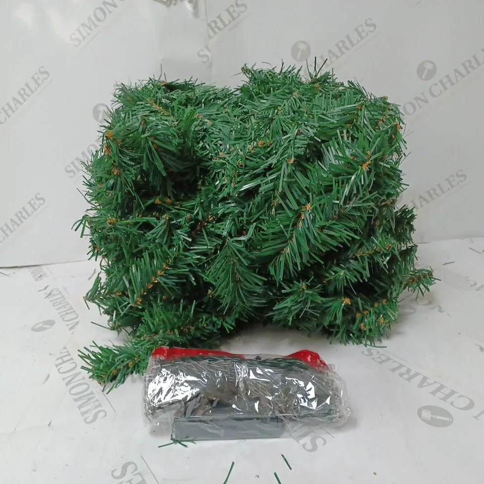 CHRISTMAS MANTLE PIECE DECORATION WITH LED LIGHTS