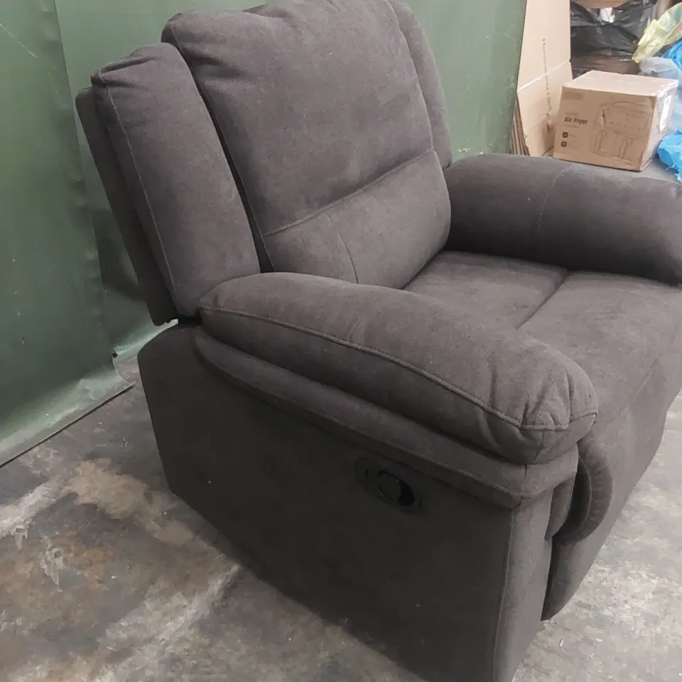 ALBION FABRIC HIGH BACK MANUAL RECLINER ARMCHAIR RRP £479