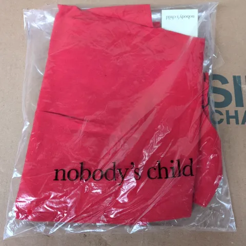 BAGGED NOBODYS CHILD VICKY MINI DRESS IN RED - UK 12