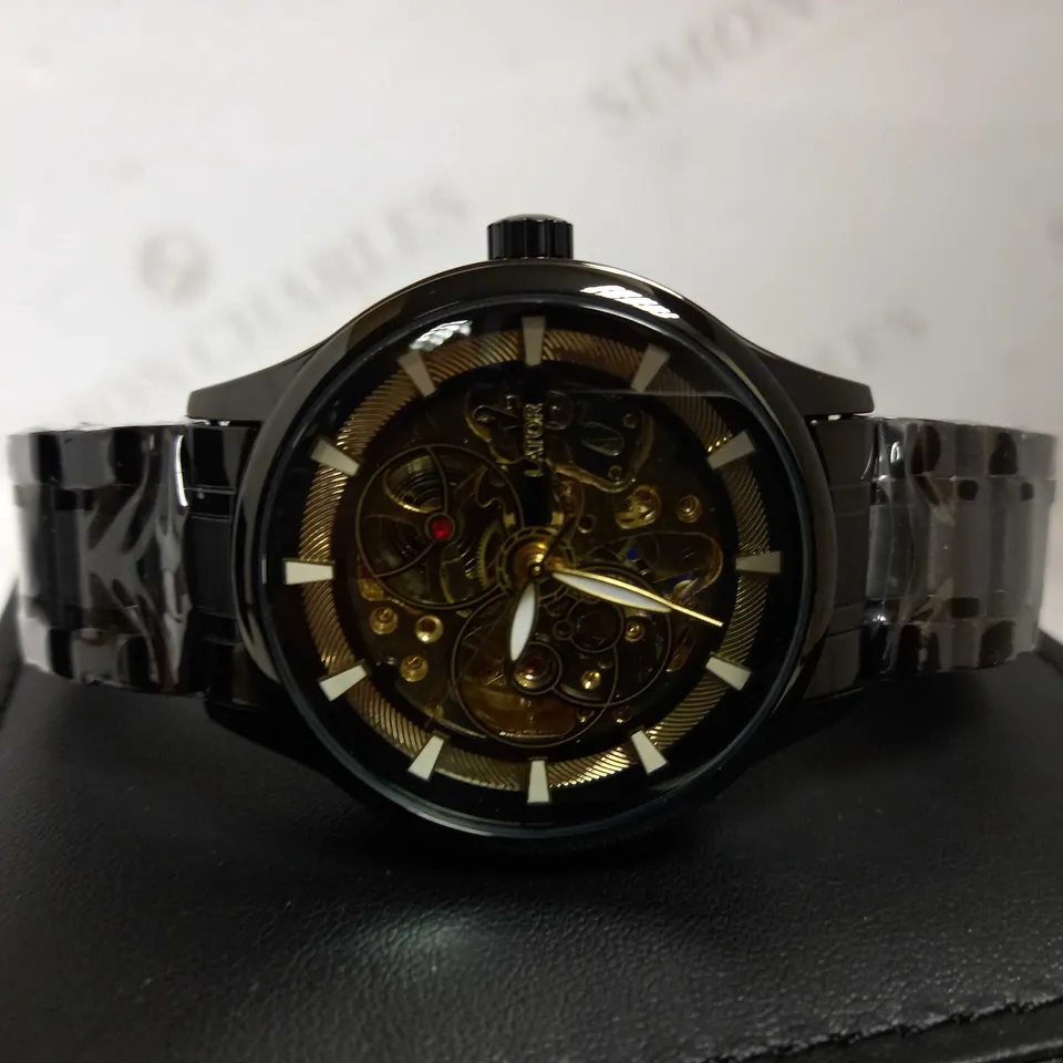 LATOR CALIBRE PART SKELETON BRACELET STRAP WATCH RRP £550