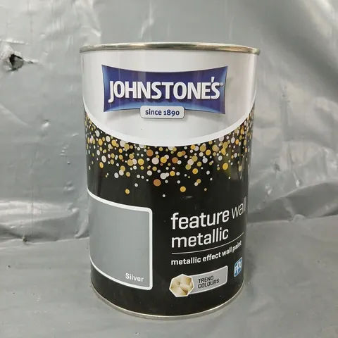JOHNSTONES METALLIC EFFECT WALL PAINT IN SILVER (1.25L) - COLLECTION ONLY