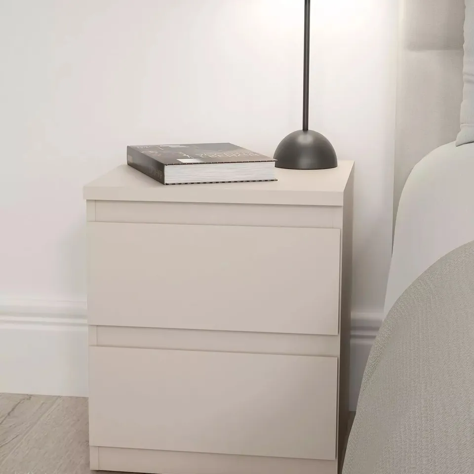 2 DRAWER BEDSIDE TABLE - COLLECTION ONLY