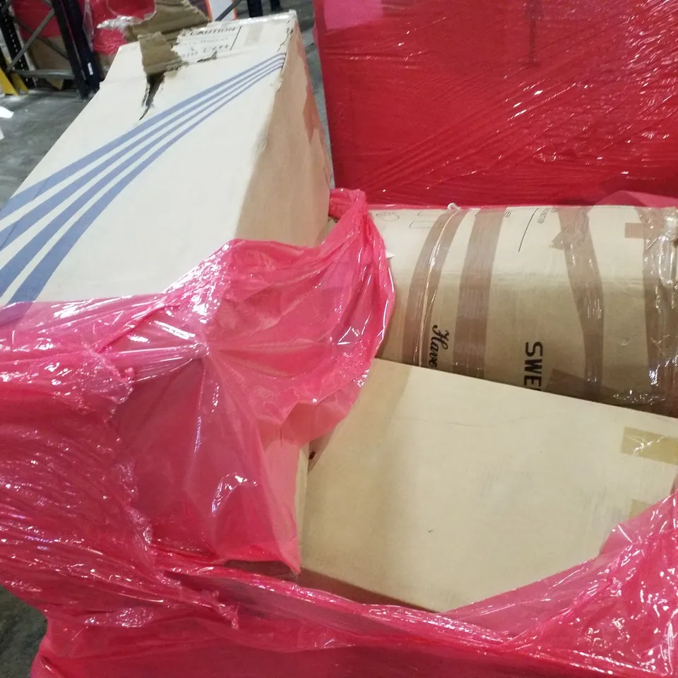 PALLET OF ASSORTED PRODUCTS INCLUDING WET & DRY VACUUM CLEANER, MATTRESS, PRESSURE WASHER