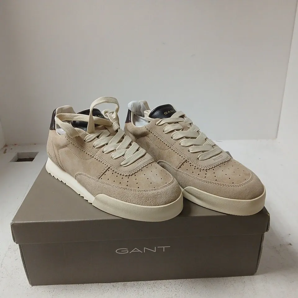 GANT BEIGE SUEDE SNEAKERS – MEN'S FOOTWEAR UK 7