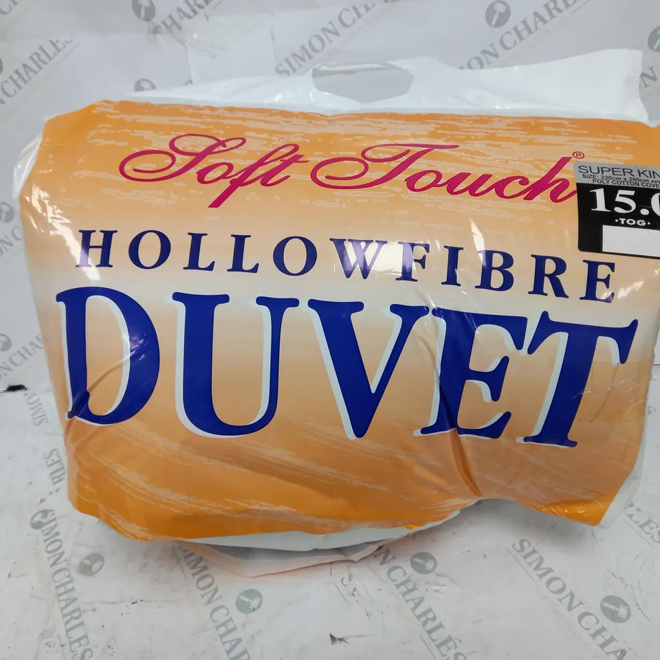 SOFT TOUCH HOLLOWFIBRE DUVET - SUPERKING