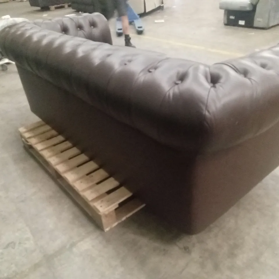 BAKERFIELD 3 SEATER LEATHER/FAUX LEATHER SOFA RRP £1399