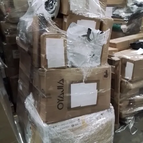 PALLET OF ASSORTED HOUSEHOLD GOODS AND PRODUCTS TO INCLUDE;ARTIFICIAL TREE,TOILET SEAT,KITCHEN TAP