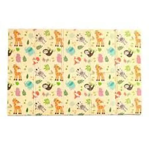 BOXED 198 X 148CM WILD LIFE NURSERY FOLDING MAT