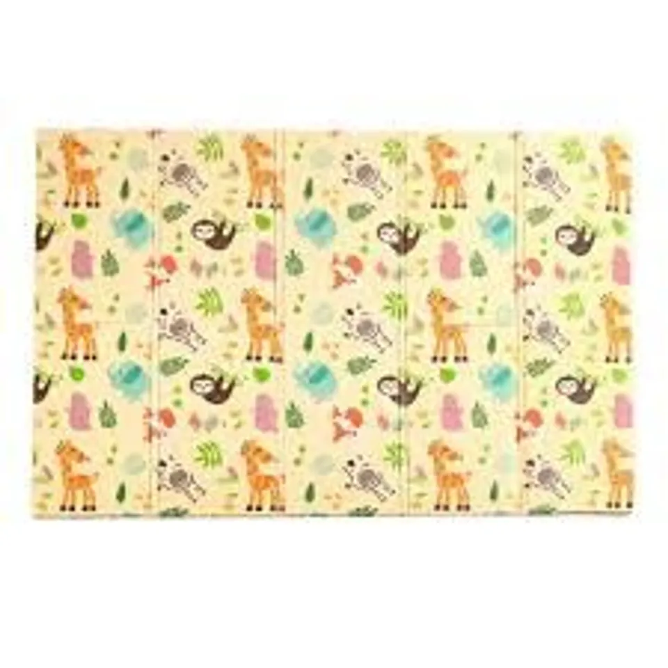 BOXED 198 X 148CM WILD LIFE NURSERY FOLDING MAT