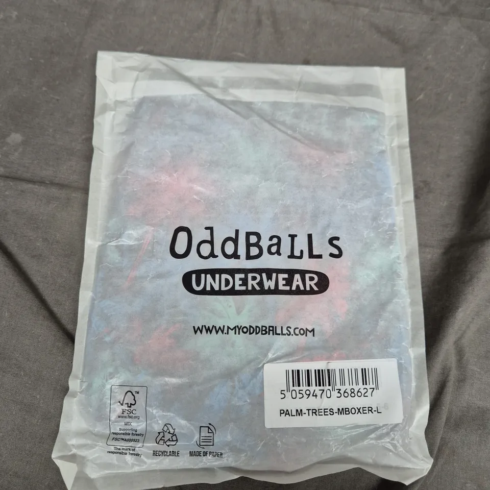 ODDBALLS UNDERWEAR PALM TREES BOXER – SIZE L