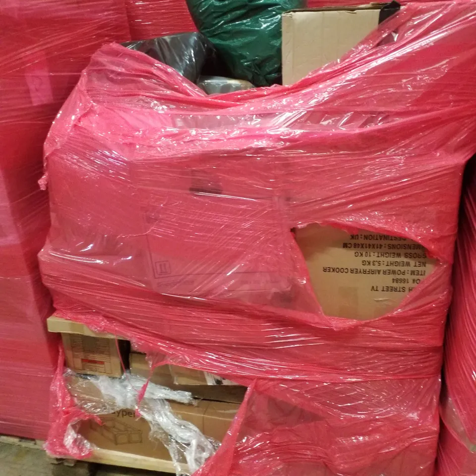 PALLET CONTAINING ASSORTED PRODUCTS INCLUDING PLAYPEN, MATTRESS & AIR FRYER 