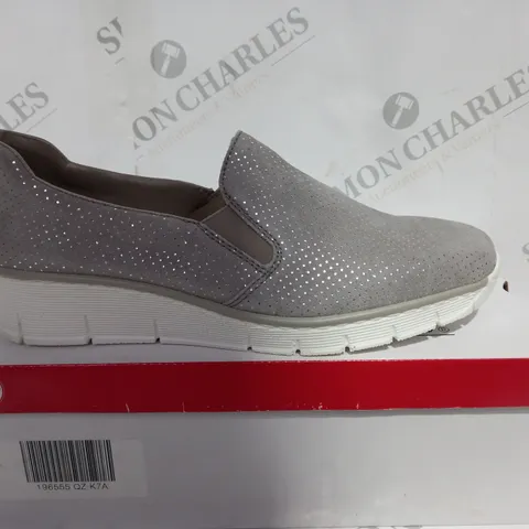 BOXED RIEKER WEDGE SLIP ON SHOES SIZE 7.5