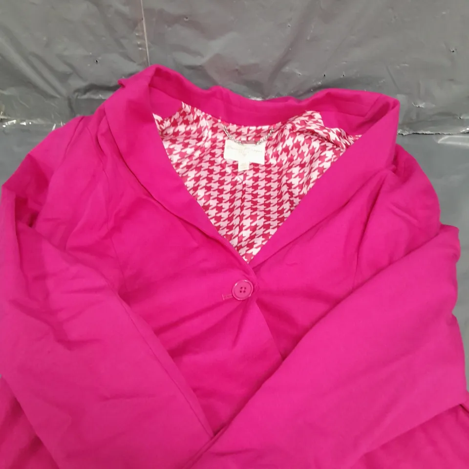 DANNII MINOGUE PETITES PINK BLAZER - 12 