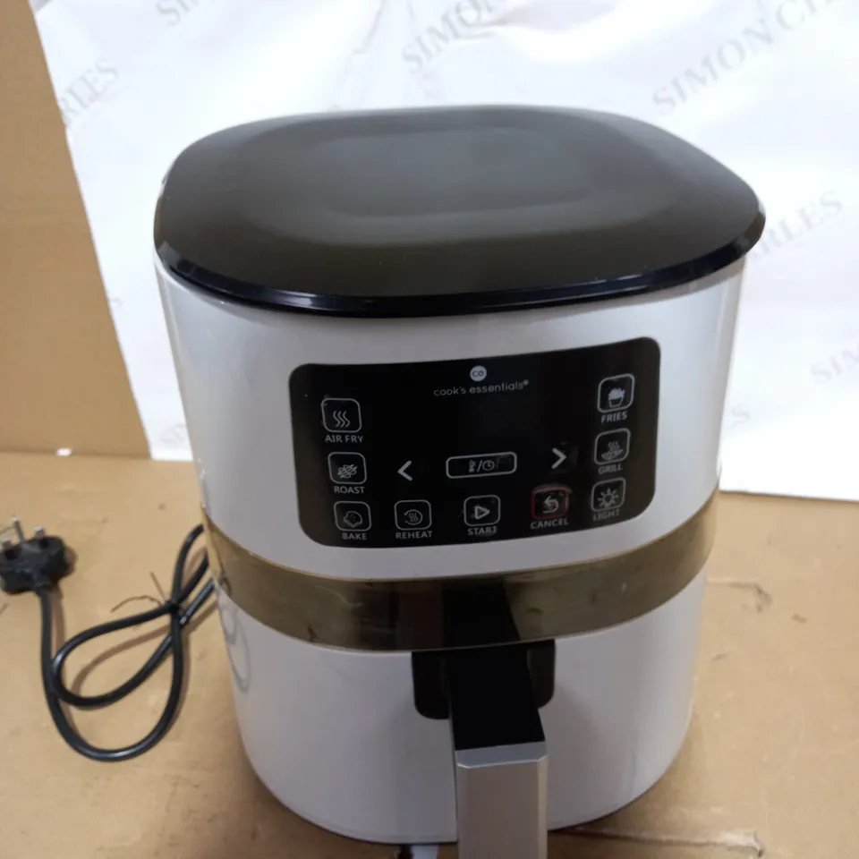 COOK'S ESSENTIALS 4.0L AIR FRYER WITH DIGITAL TOUCHSCREEN & VIEWING SCREEN - COOL GREY