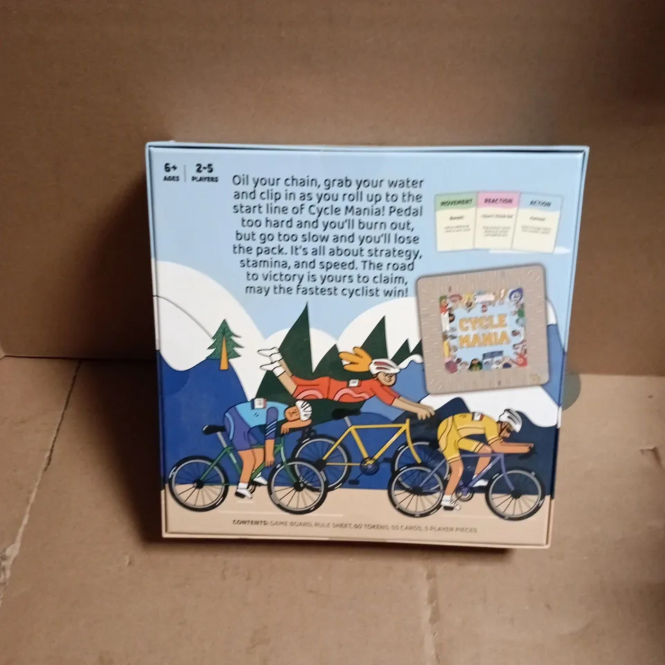 CYCLE MANIA BOARD GAME – CYCLING FAMILY RACE, 2–5 PLAYERS