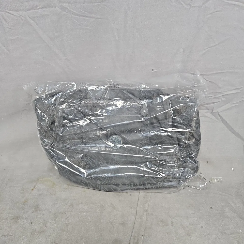 KIPLING LEANNE LARGE SHOULDER BAG JACQUARD GREY BAGGED