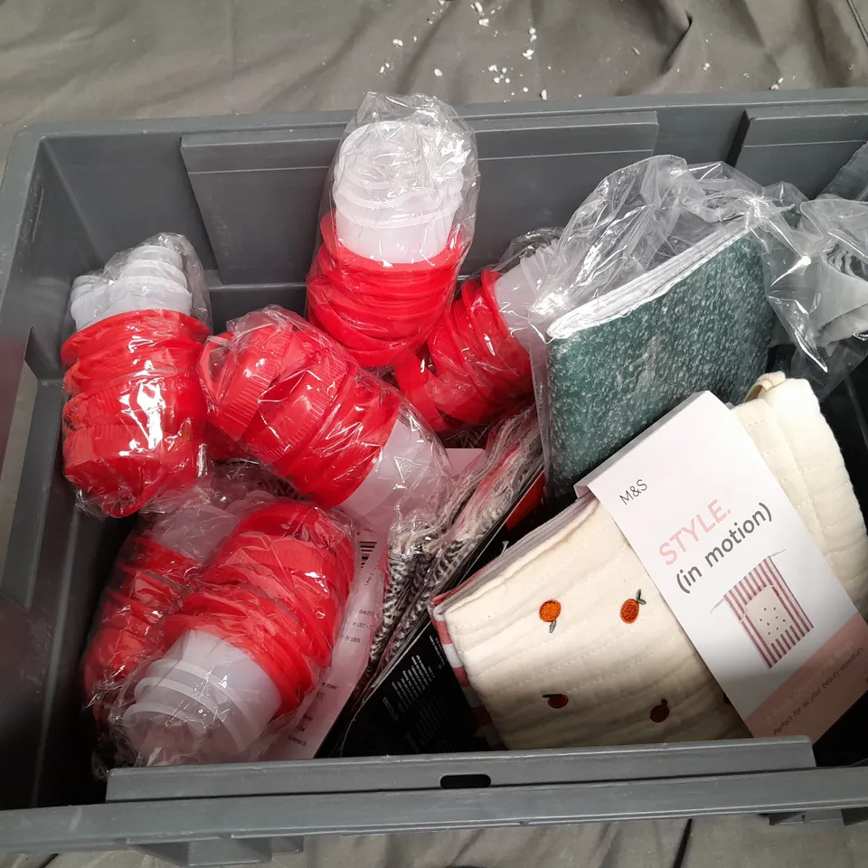 20 ASSORTED HOUSEHOLD ITEMS TO INCLUDE AMAZON BASICS A4 NOTEPAD, BROWN NOTE BINDER, EQUITONE FIBRE CEMENT FACADE MATERIALS, ETC