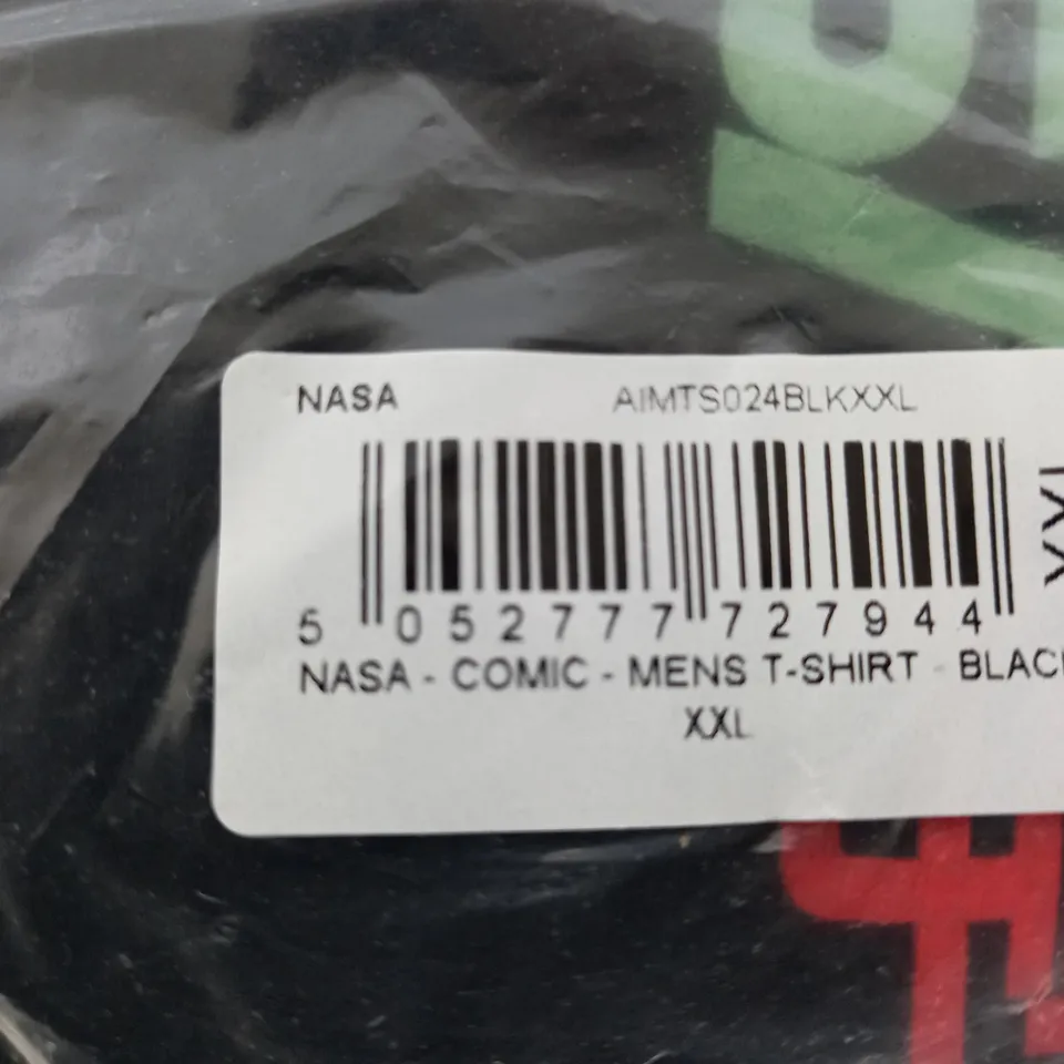 SEALED NASA COMIC T-SHIRT IN BLACK - XXL 