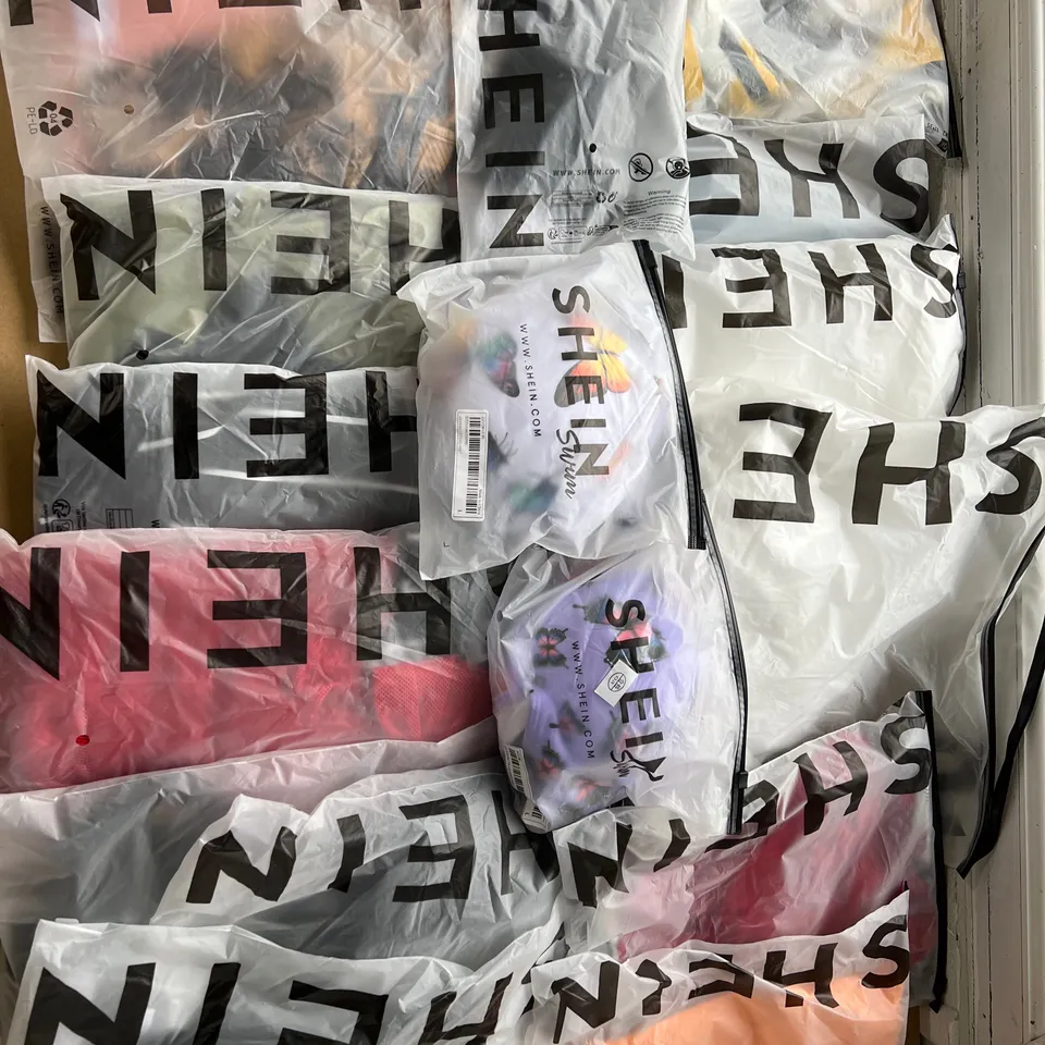 ASSORTMENT OF SHEIN CLOTHING ITEMS IN VARIOUS STYLES AND SIZES