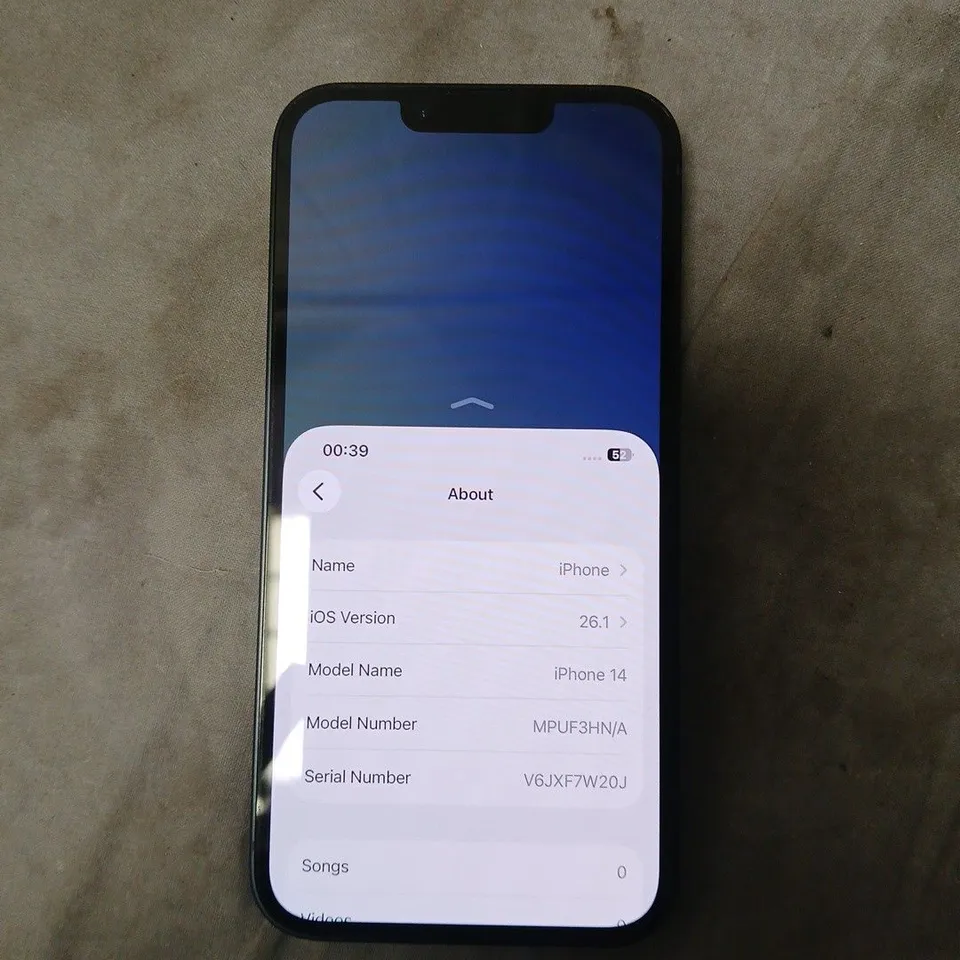 APPLE IPHONE 14 IN NAVY