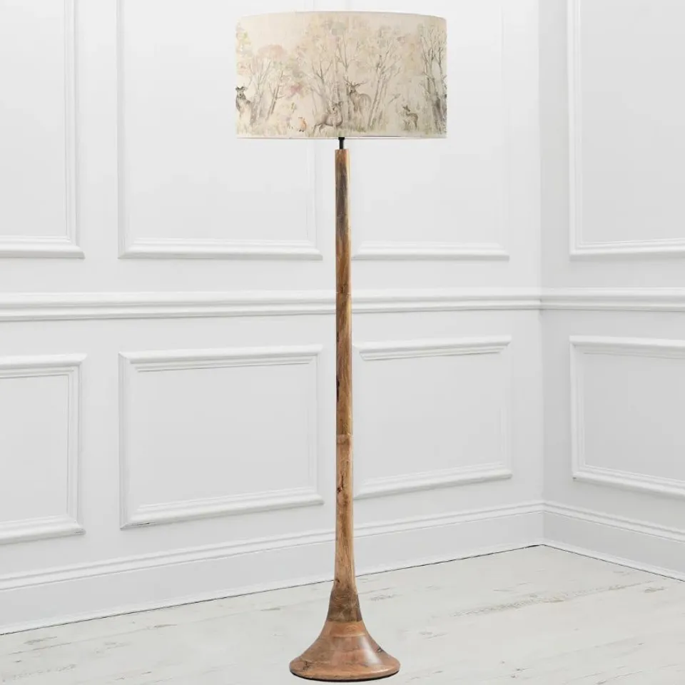 BOXED KINROSS 158cm BRUSHED TRIPOD FLOOR LAMP (1 BOX)