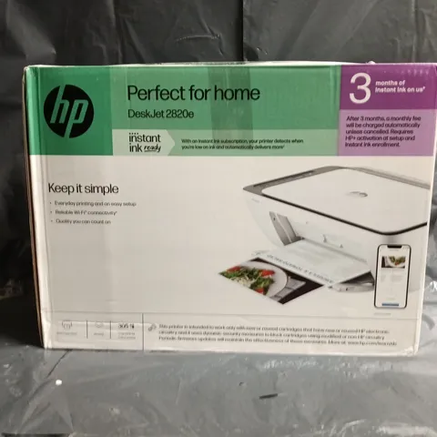 BOXED HP DESKJET 2820E PRINTER 