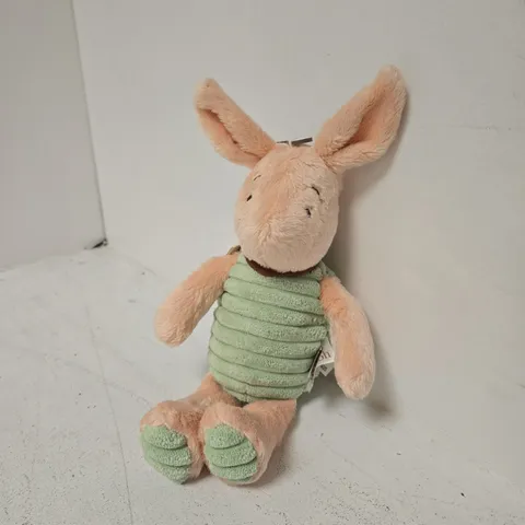 DISNEY WINNIE THE POOH PIGLET SOFT TOY – PLUSH WITH MINT JUMPER