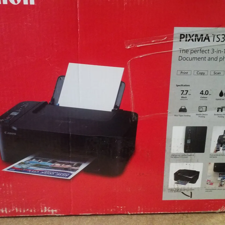 BOXED CANON PIXMA TS375OI WIRELESS COLOUR ALL-IN-ONE INKJET PRINTER