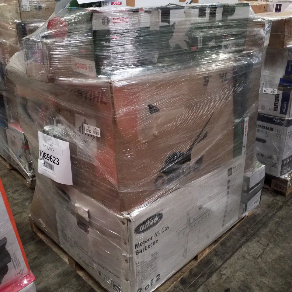 PALLET OF APPROXIMATELY 15 UNPROCESSED RAW RETURN HOUSEHOLD AND ELECTRICAL GOODS TO INCLUDE;