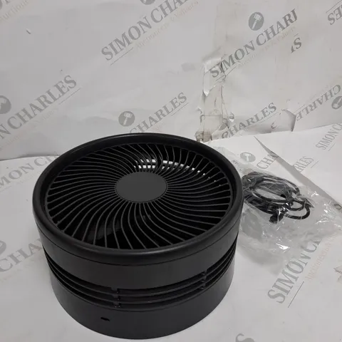 BELL & HOWELL RECHARGEABLE EXTENDABLE DESK & FLOOR FAN, BLACK