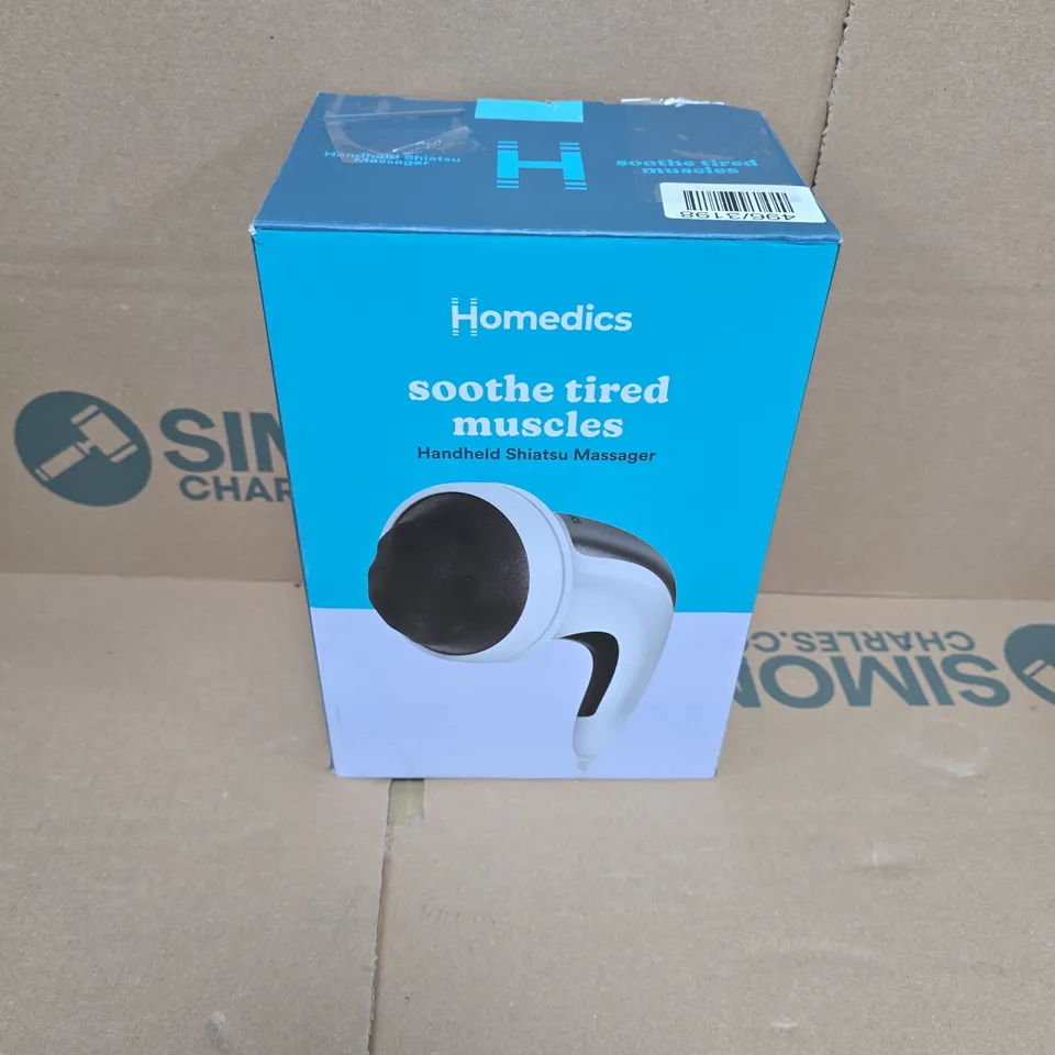 BOXED HOMEDICS HANDHELD SHIATSU MASSAGER HHP-355-15-GB